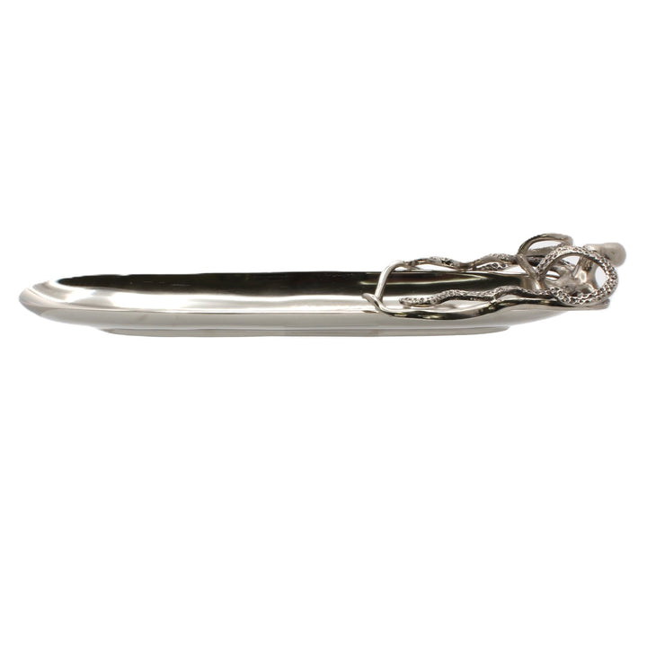 Silver serving with octopus design | Aluminum | 310008
