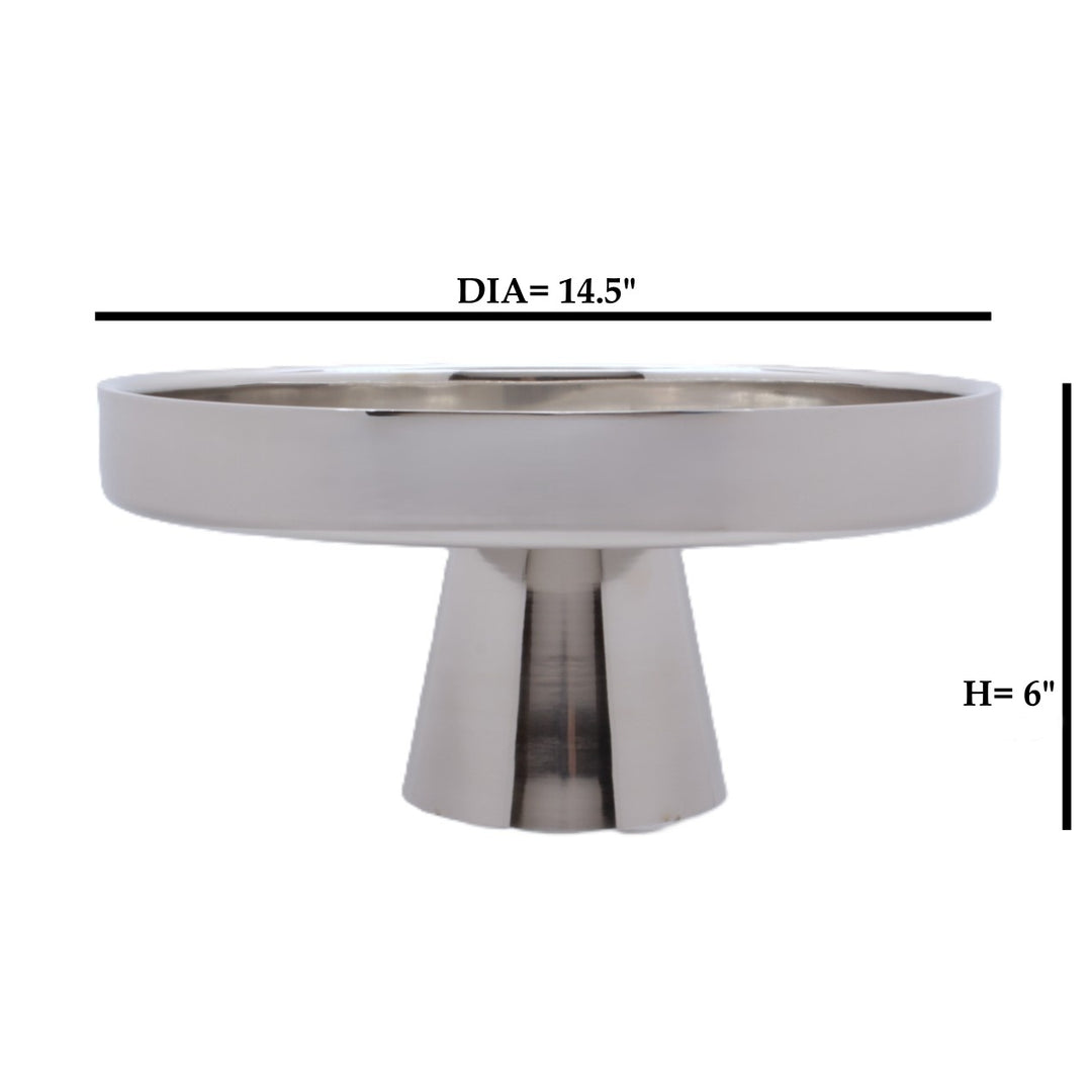 Cake Stand | Double wall | Stainless Steel | Ice Pattern