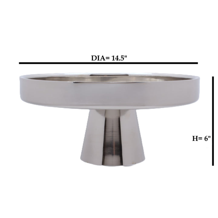 Cake Stand | Double wall | Stainless Steel | Ice Pattern
