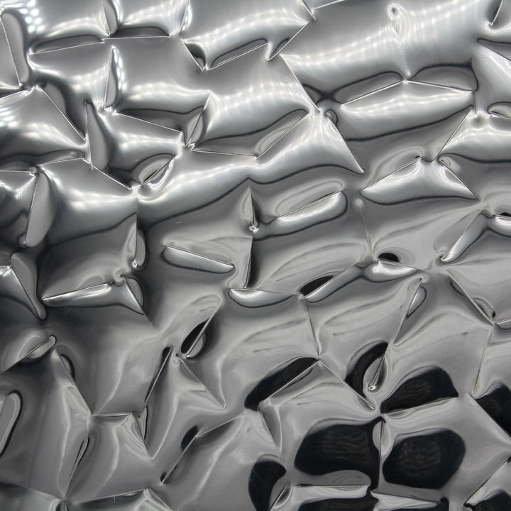 Slant Ice Bucket | Double wall | Stainless Steel | Ice Pattern