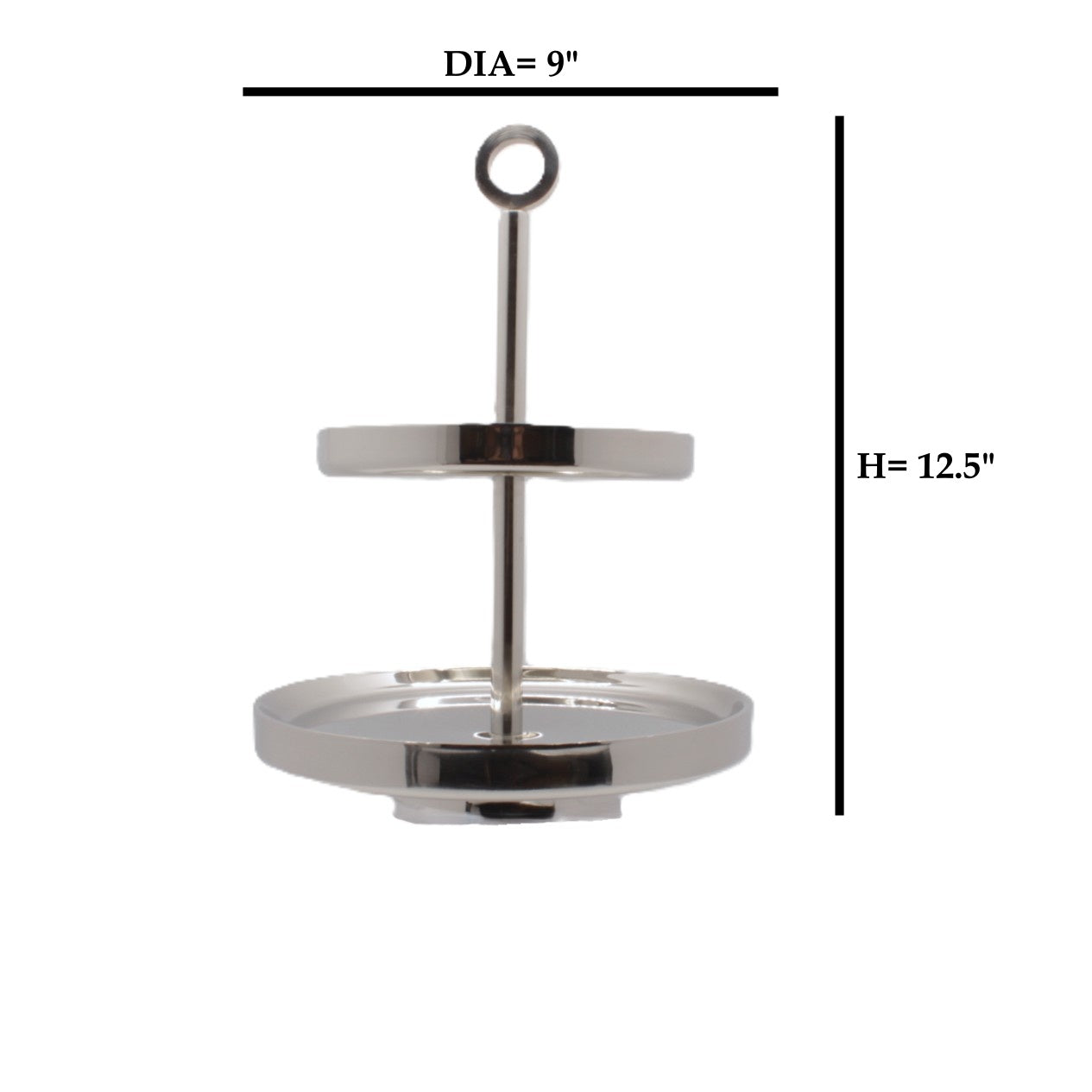 Cake Stand 2 Levels | Stainless Steel | Double Wall 