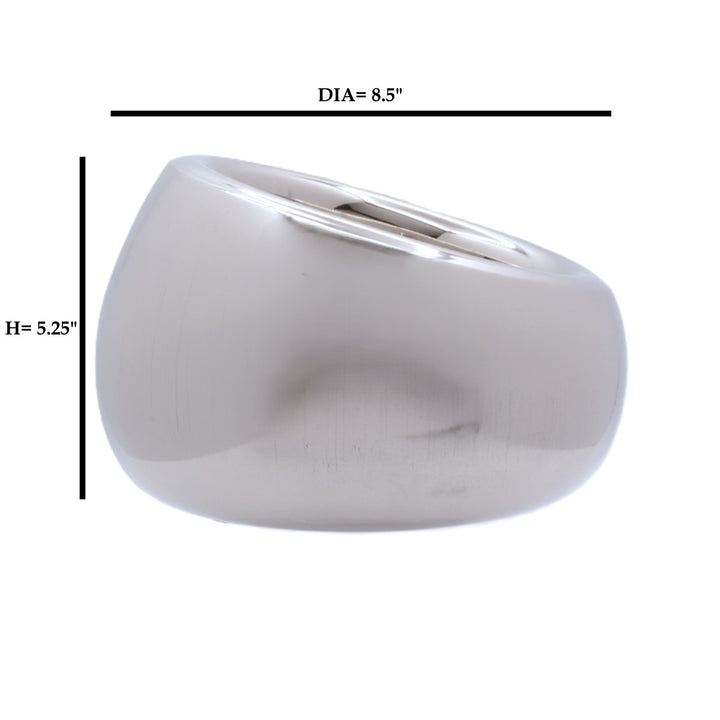 Tapered Serving Bowl | Double Wall | Stainless Steel | Ice Pattern