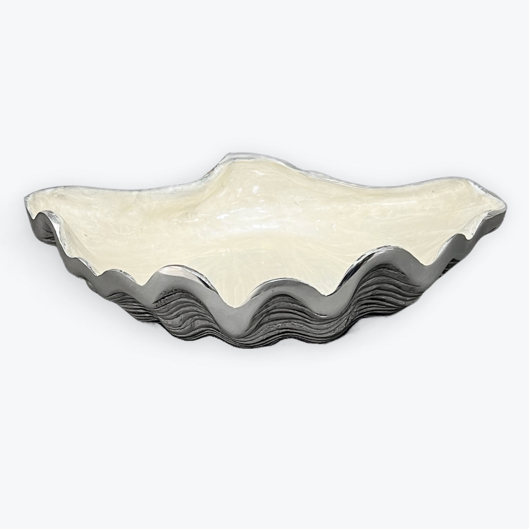 Aluminum Shell Serving Bowl with Enamel Interior / 22222