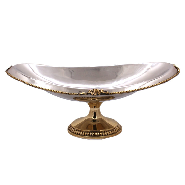 Oval Dish | Gold and silver |Stainless Steel and Brass