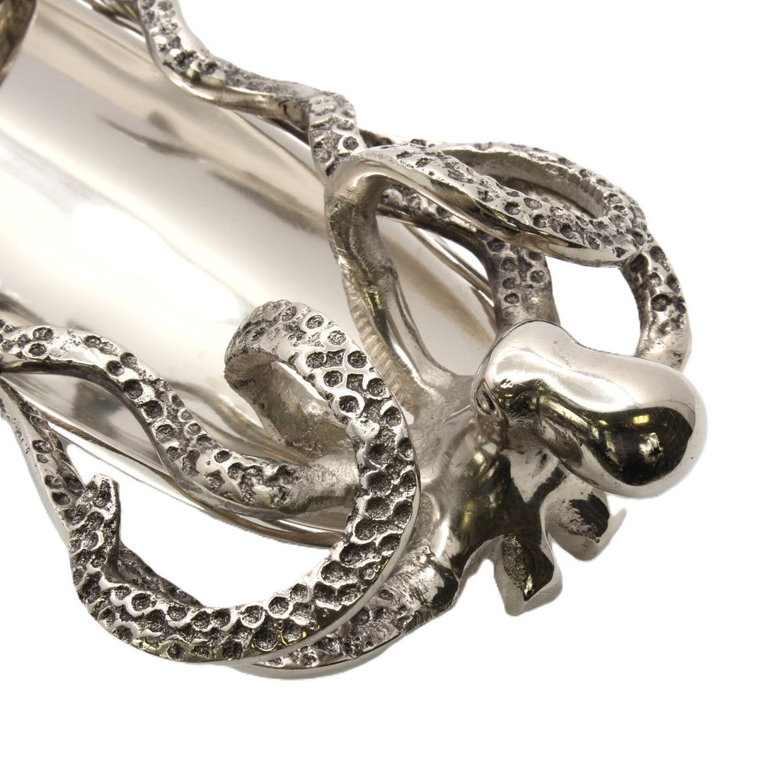 Silver serving with octopus design | Aluminum | 310008