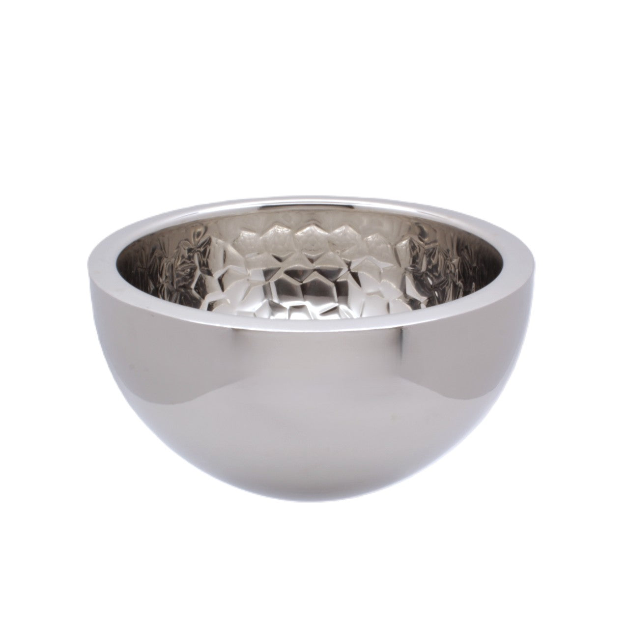 Round Bowl | Double Wall | Stainless Steel | Ice Pattern