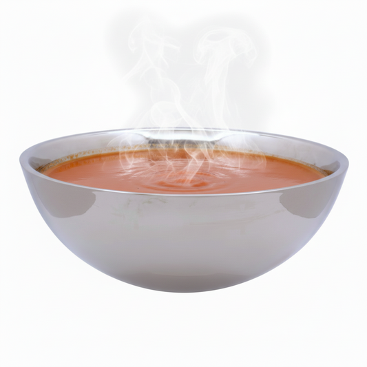 Round Bowl | Double Wall | Stainless Steel | Ice Pattern