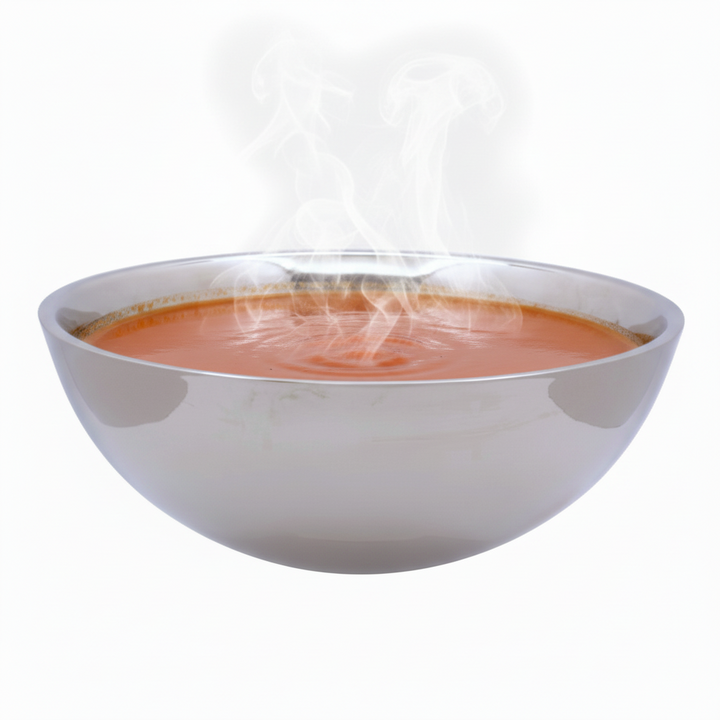 Round Bowl | Double Wall | Stainless Steel | Ice Pattern