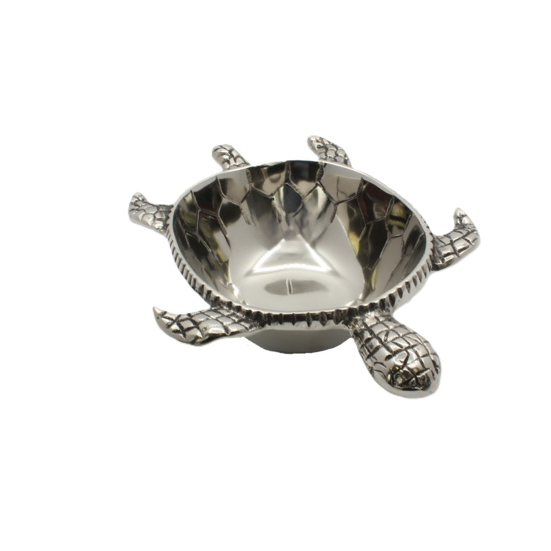 Silver turtle-shaped bowl| Aluminum | 310003