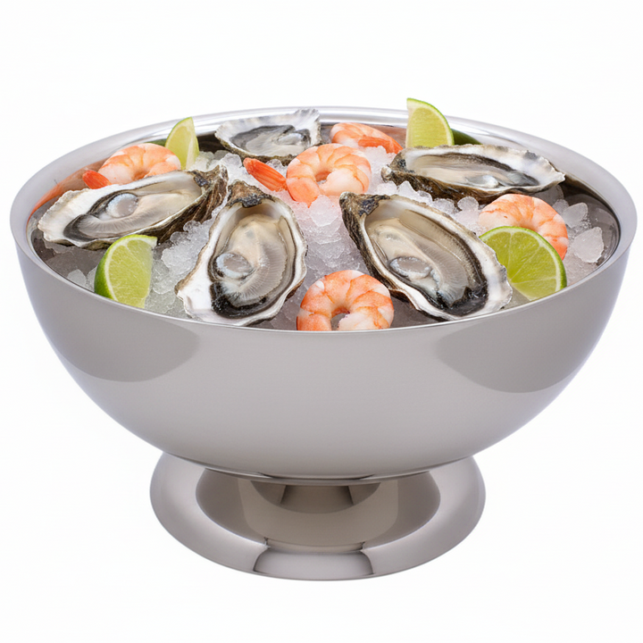 Champagne Bowl | Double Wall | Stainless Steel | Ice Pattern