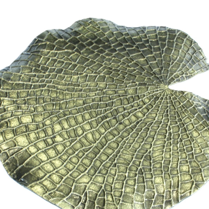 End Table | Leaf Collection | Gold Color | 310034