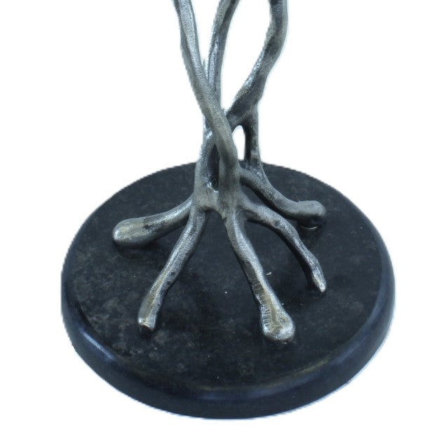 End Table Leaf Design | Antique Silver | 310035