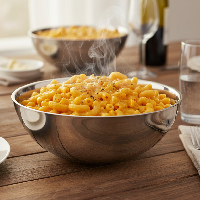 Round Bowl | Double Wall | Stainless Steel | Ice Pattern