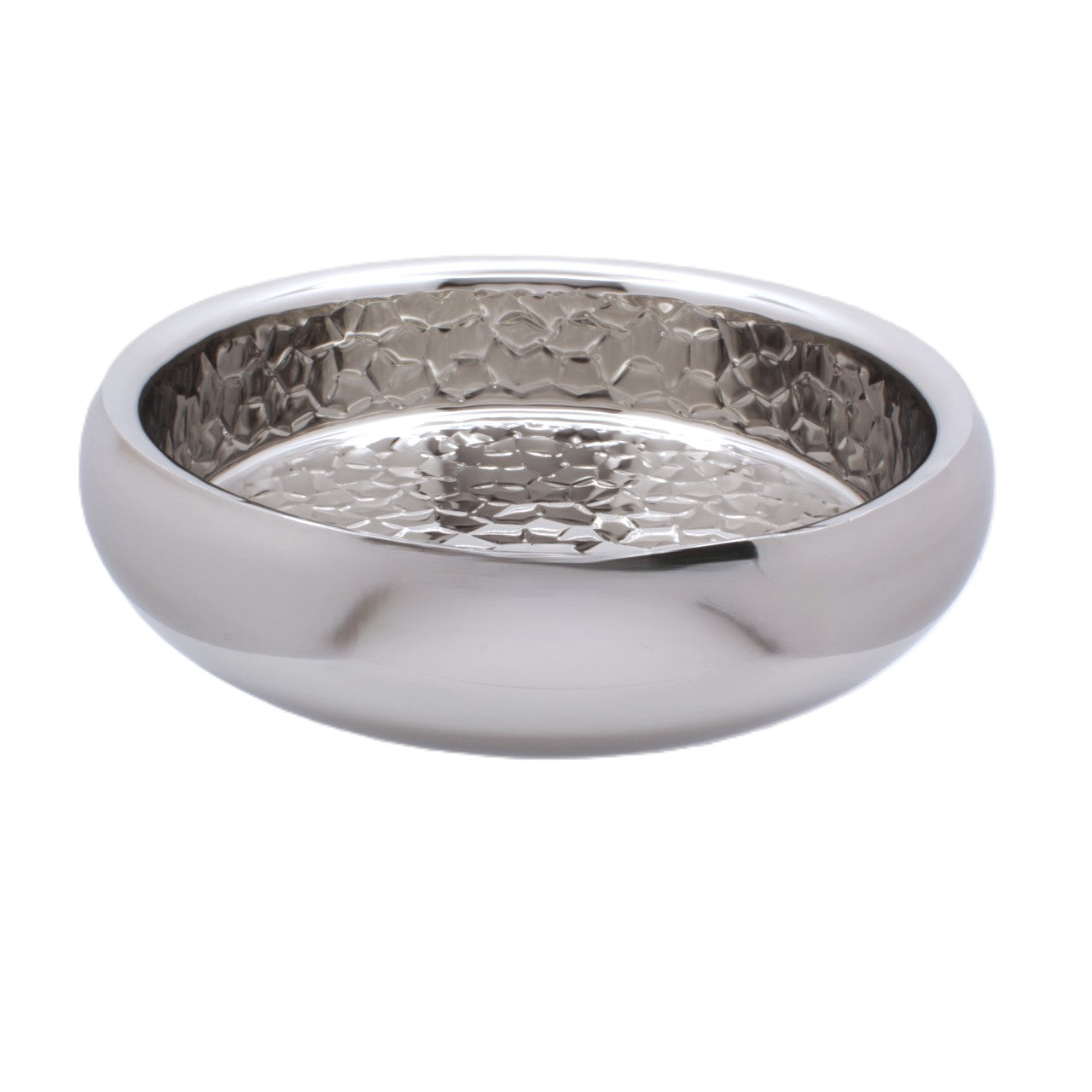 Round Bowl | Double Wall | Stainless Steel | Ice Pattern