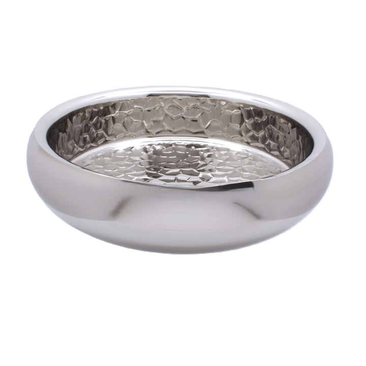 Round Bowl | Double Wall | Stainless Steel | Ice Pattern