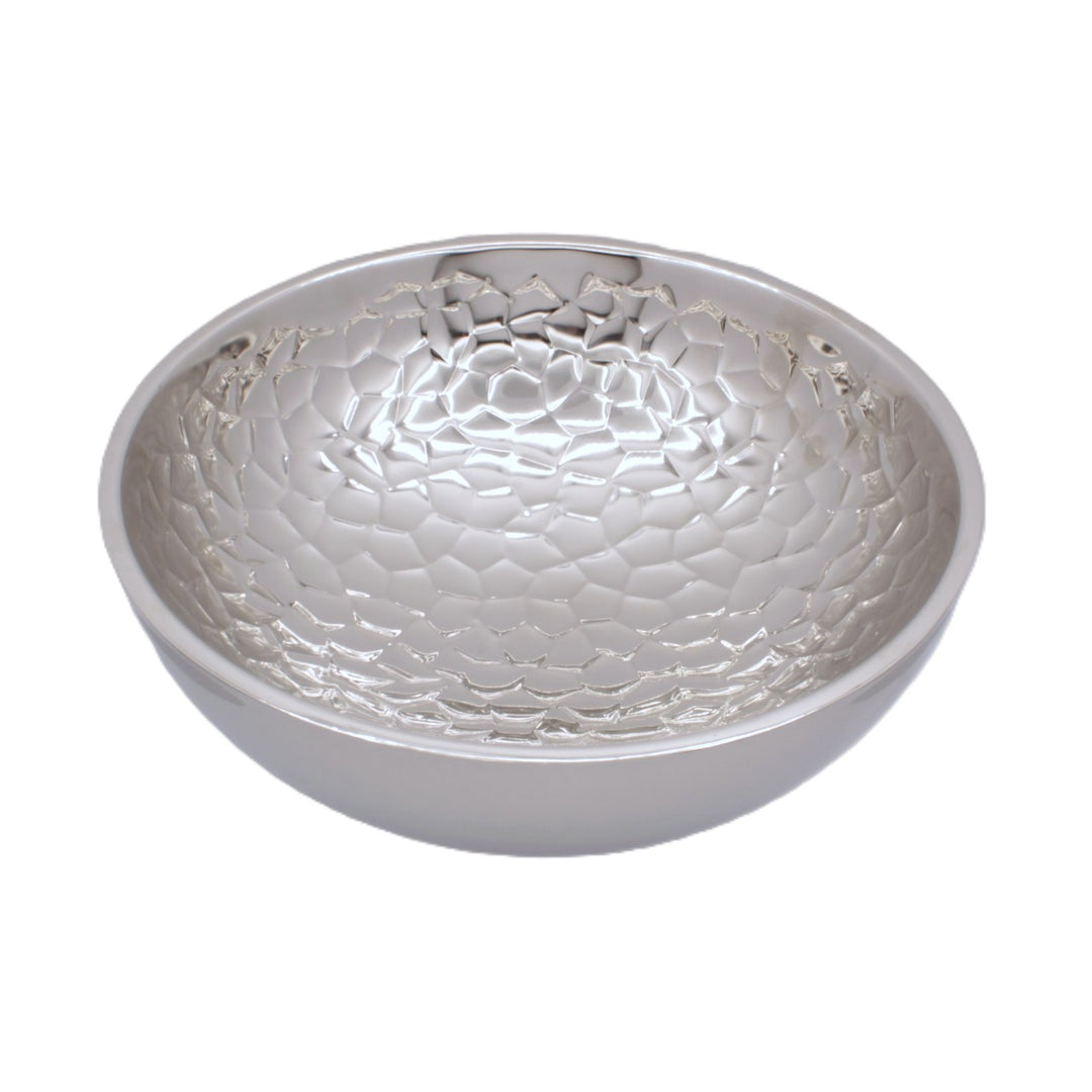 Round Bowl | Double Wall | Stainless Steel | Ice Pattern