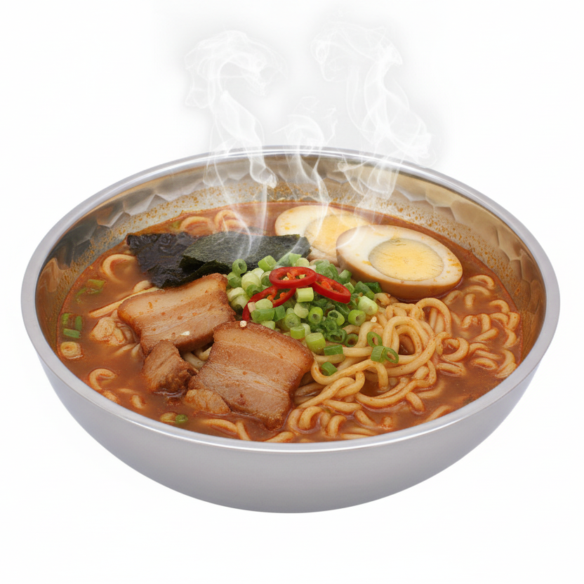 Round Bowl | Double Wall | Stainless Steel | Ice Pattern