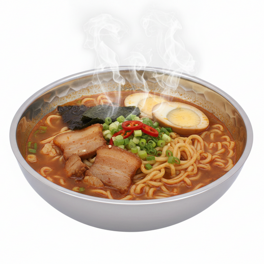 Round Bowl | Double Wall | Stainless Steel | Ice Pattern