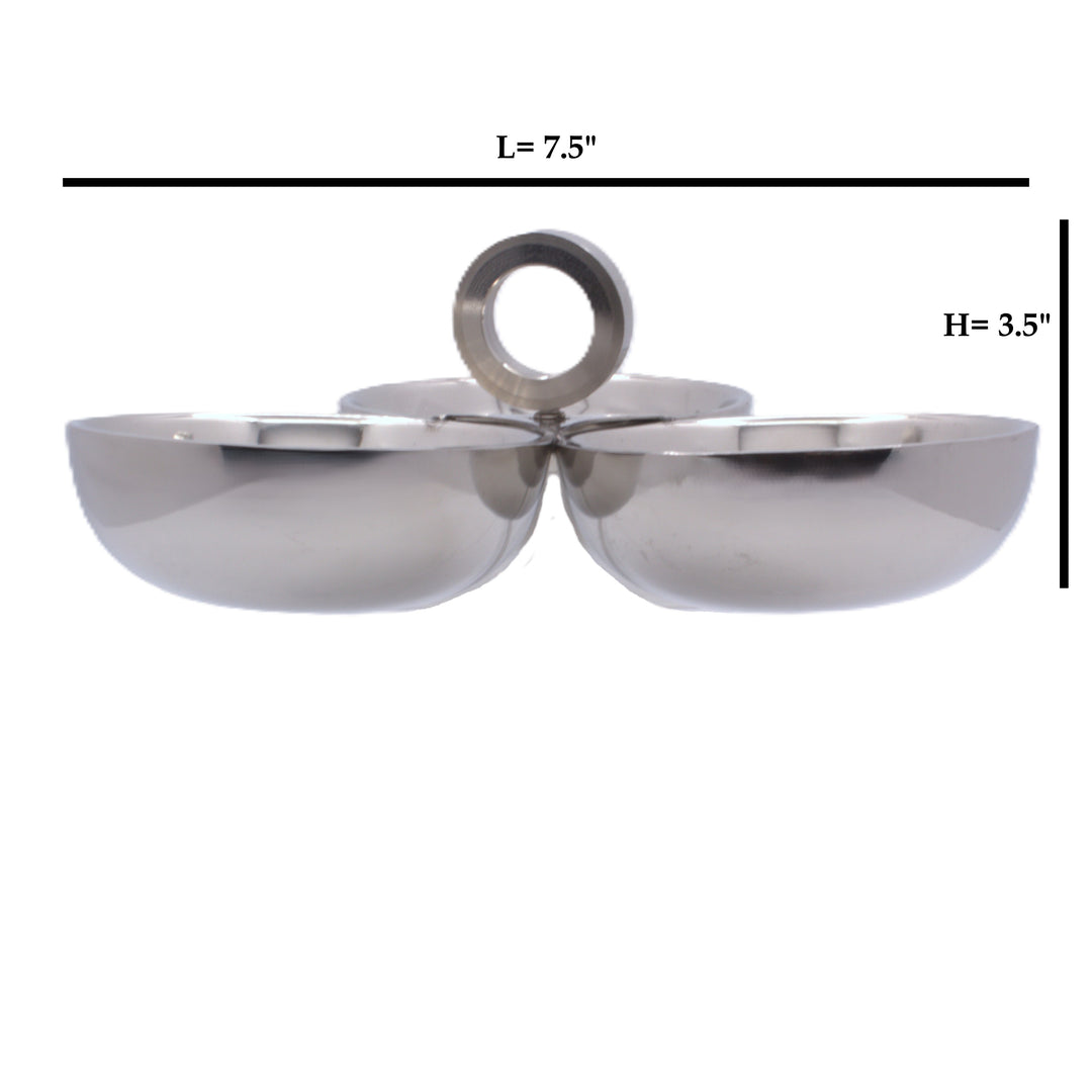 Condiment set | Double Wall | Stainless steel | Ice Pattern