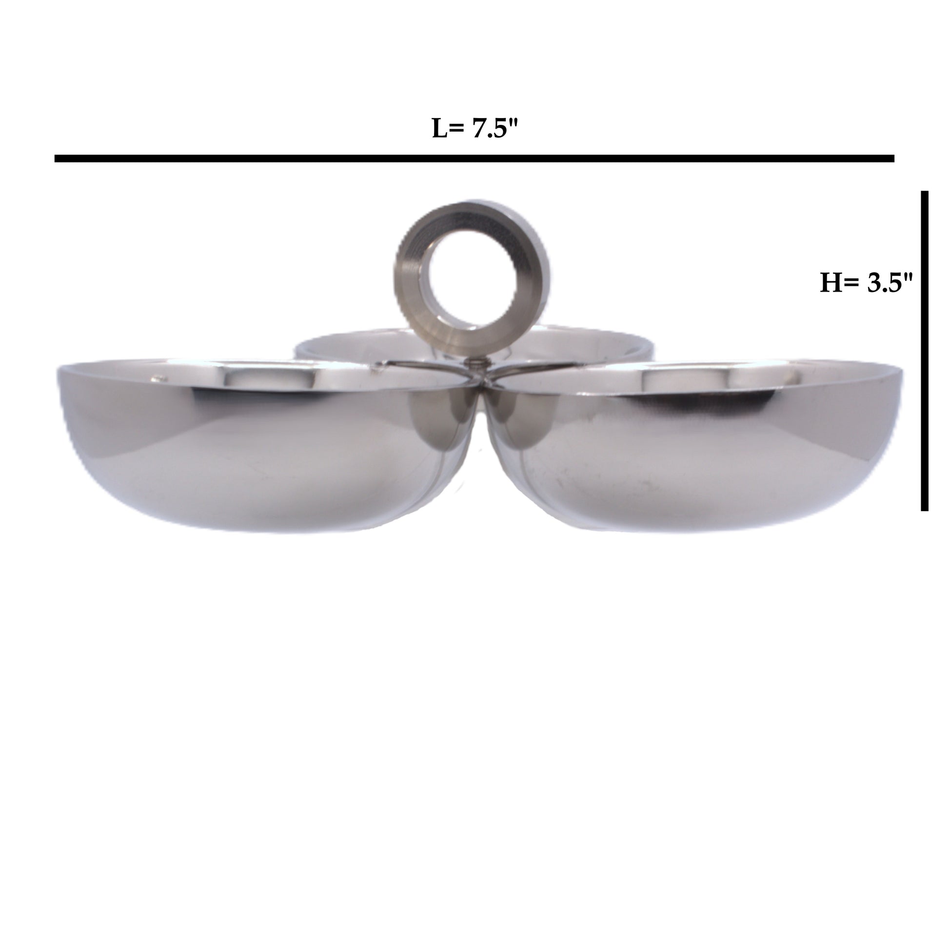 Condiment set | Double Wall | Stainless steel | Ice Pattern