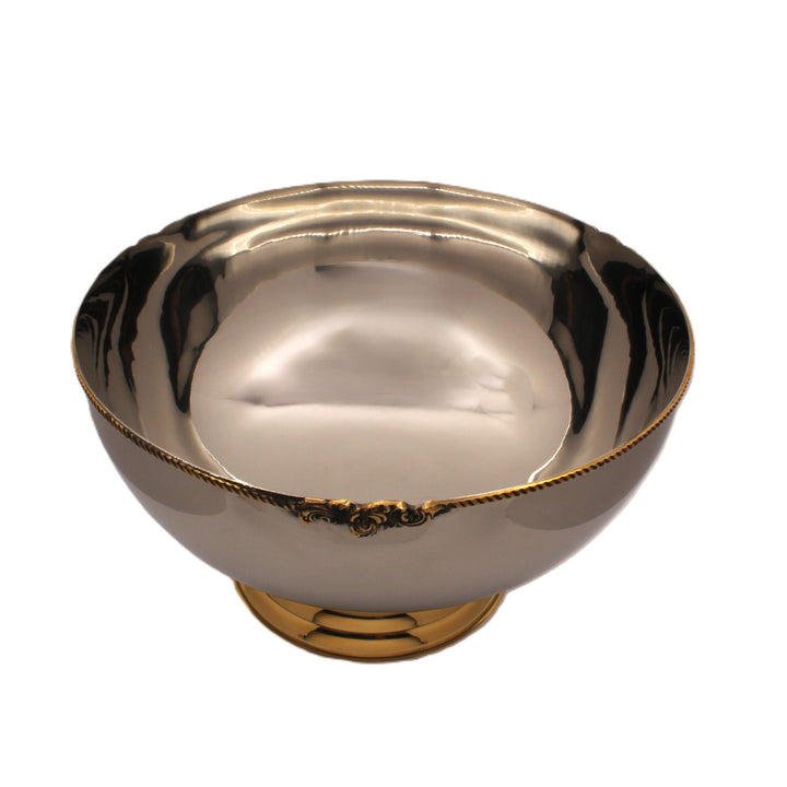 Large Bowl Serveware | Stainless Steel &amp; Brass