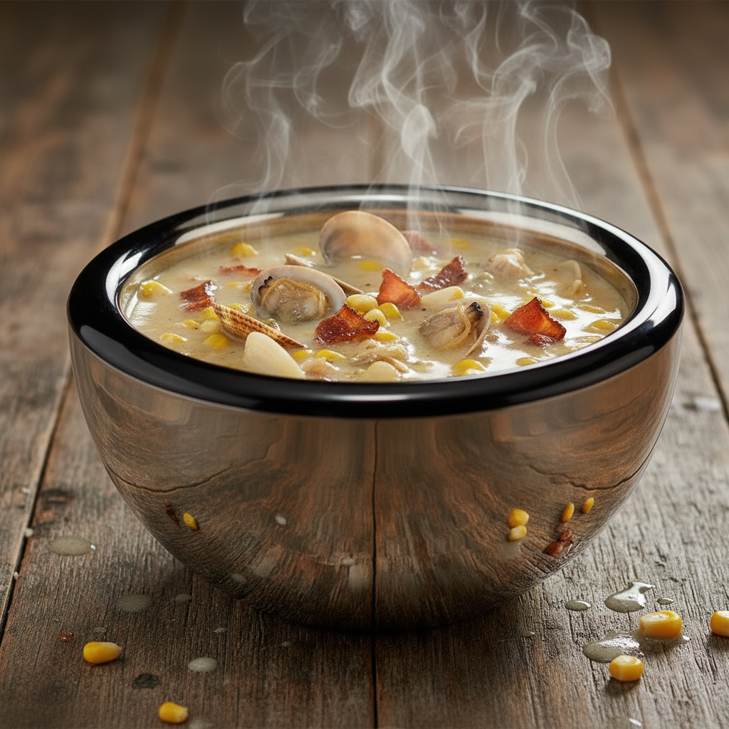 Round Serving Bowl | Double Wall | Stainless Steel