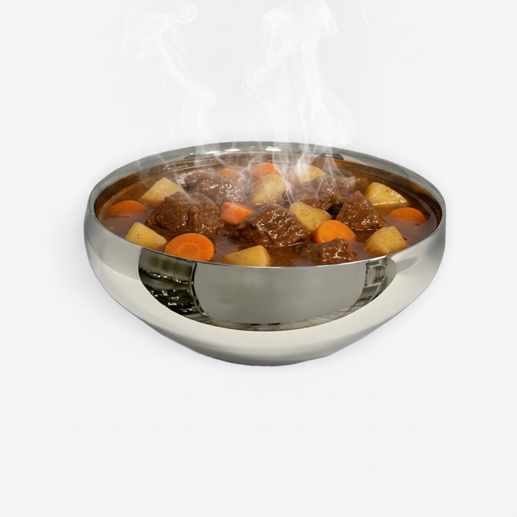 Round Bowl | Stainless Steel | Double Wall 