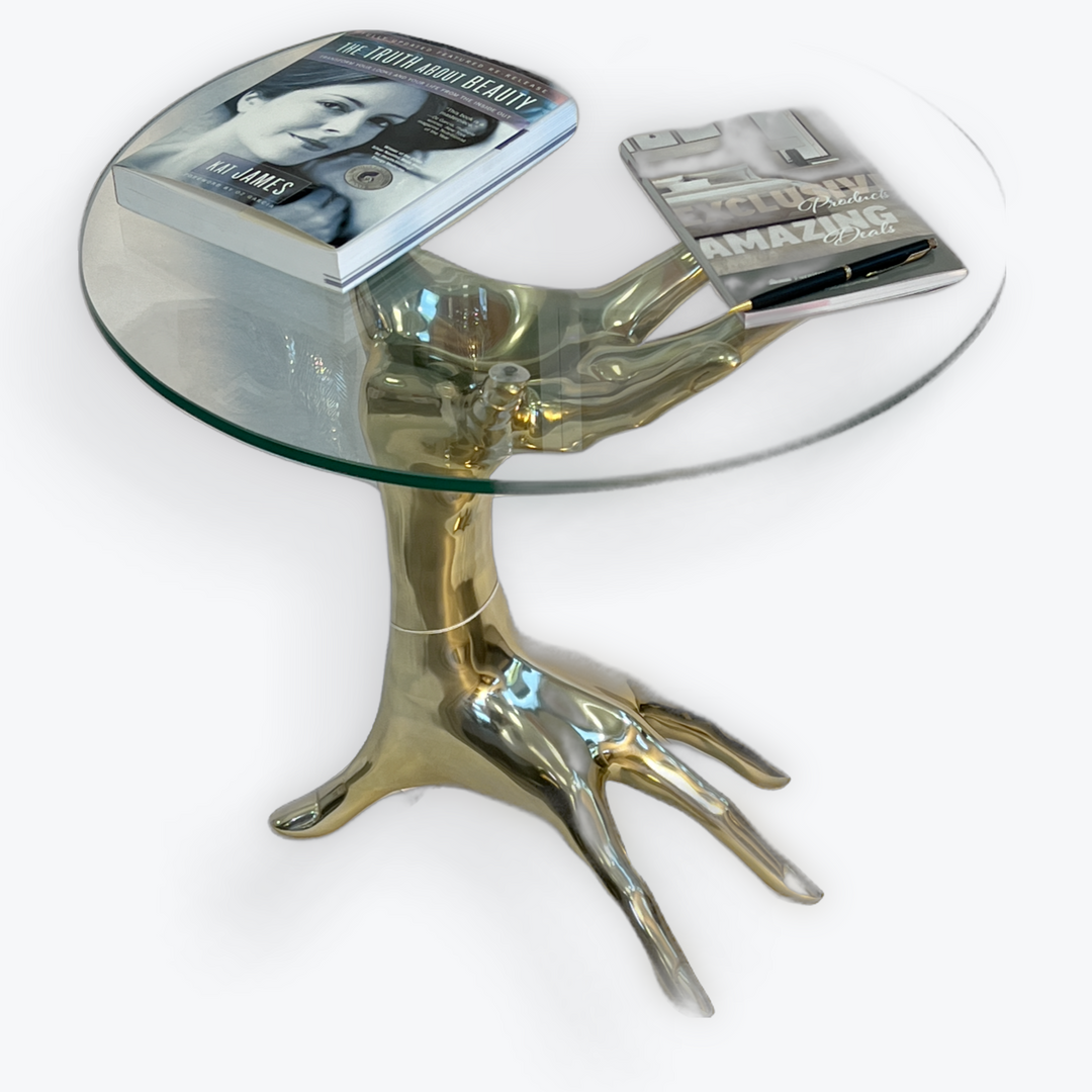 End Table | Gold color | 310030