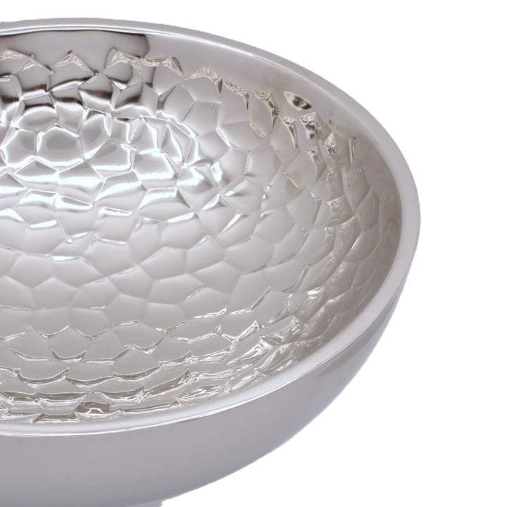 Round Bowl | Double Wall | Stainless Steel | Ice Pattern