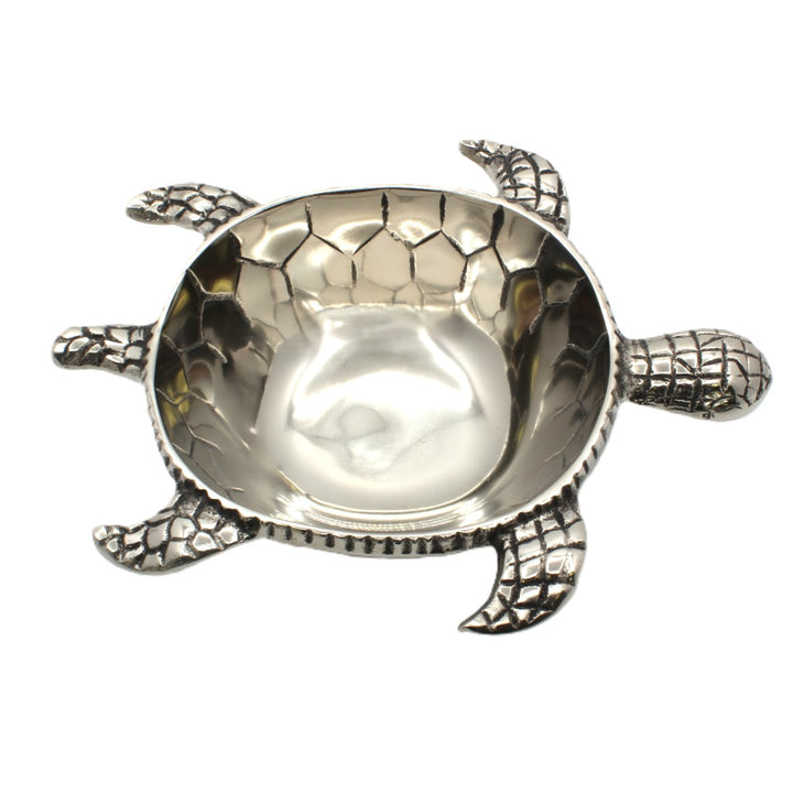 Silver turtle-shaped bowl| Aluminum | 310003