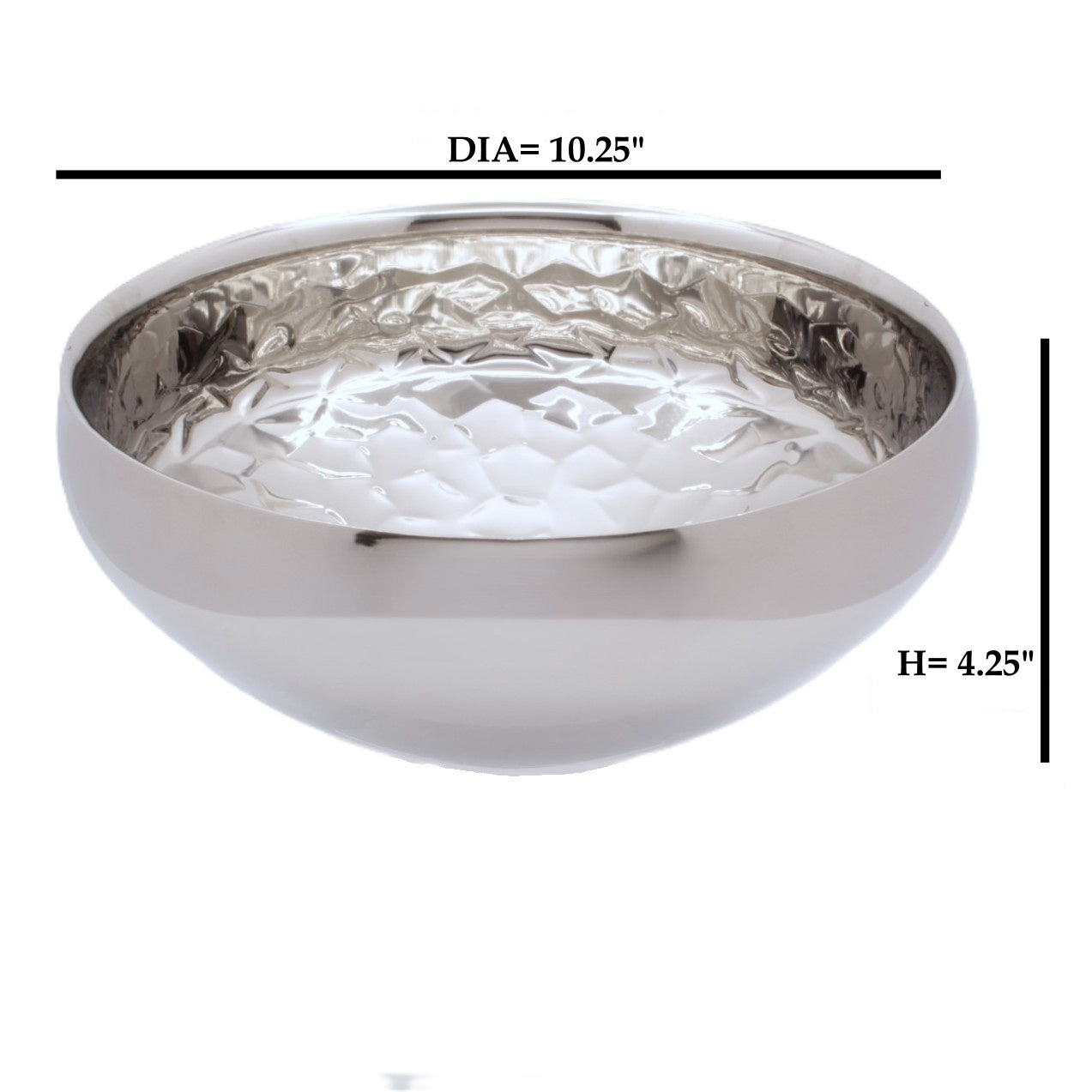 Daisy Bowl | Double Wall | Stainless Steel | Ice Pattern