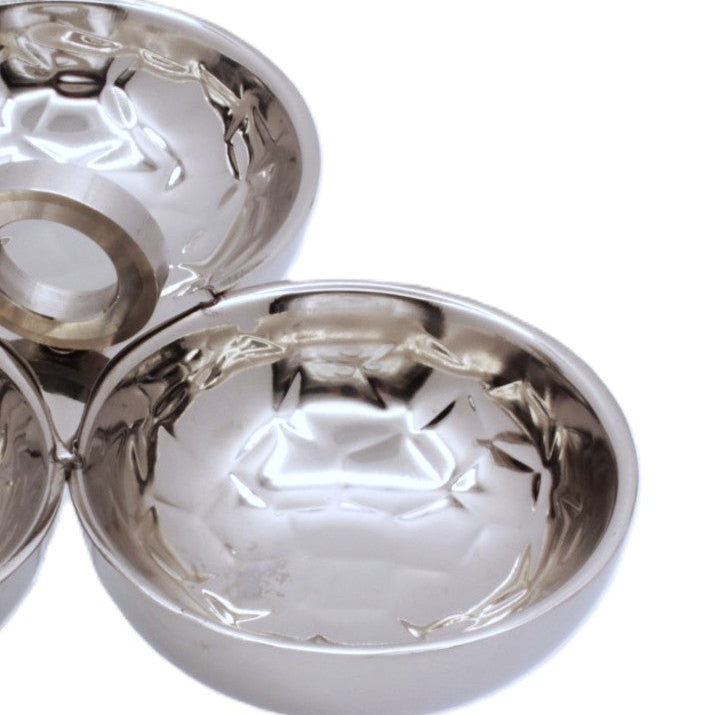 Condiment set | Double Wall | Stainless steel | Ice Pattern