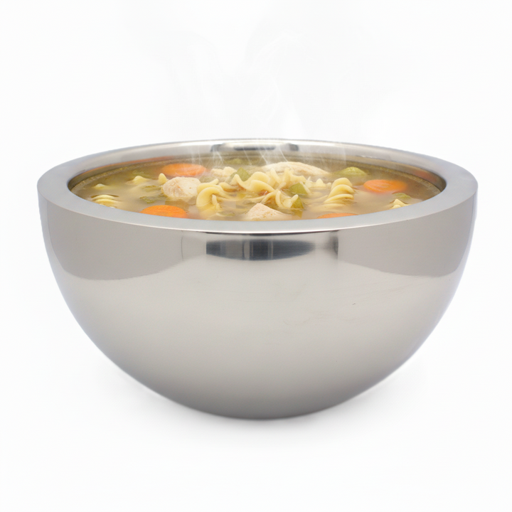 Round Bowl | Double wall | Stainless Steel | Mirror Finish