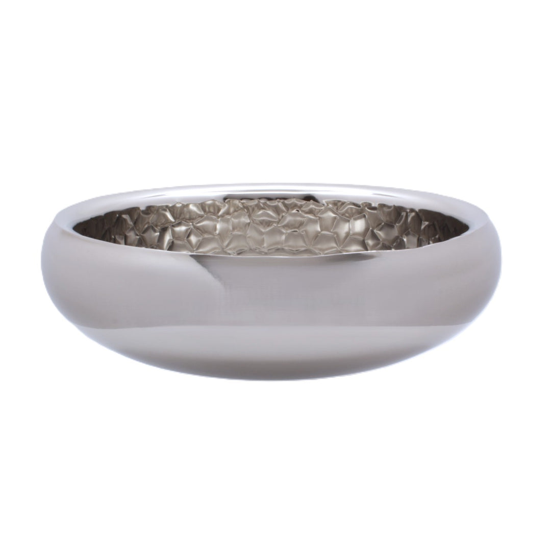 Round Bowl | Double Wall | Stainless Steel | Ice Pattern