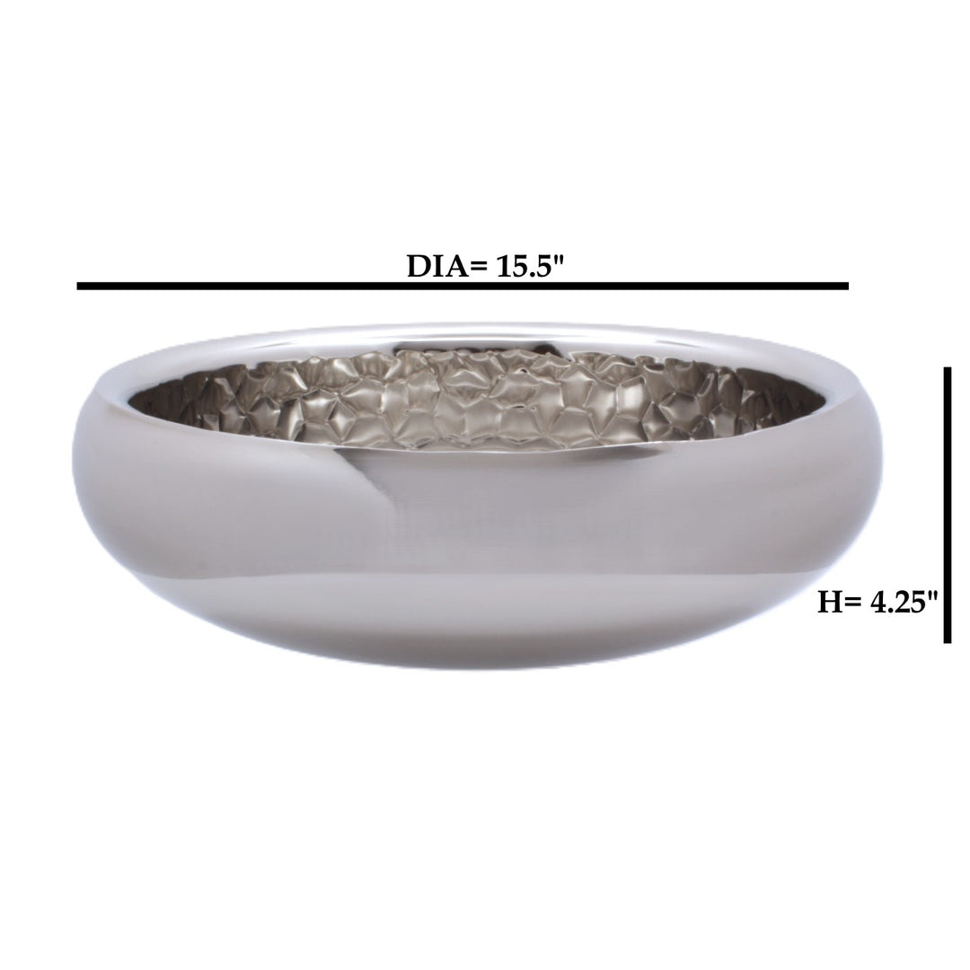 Round Bowl | Double Wall | Stainless Steel | Ice Pattern