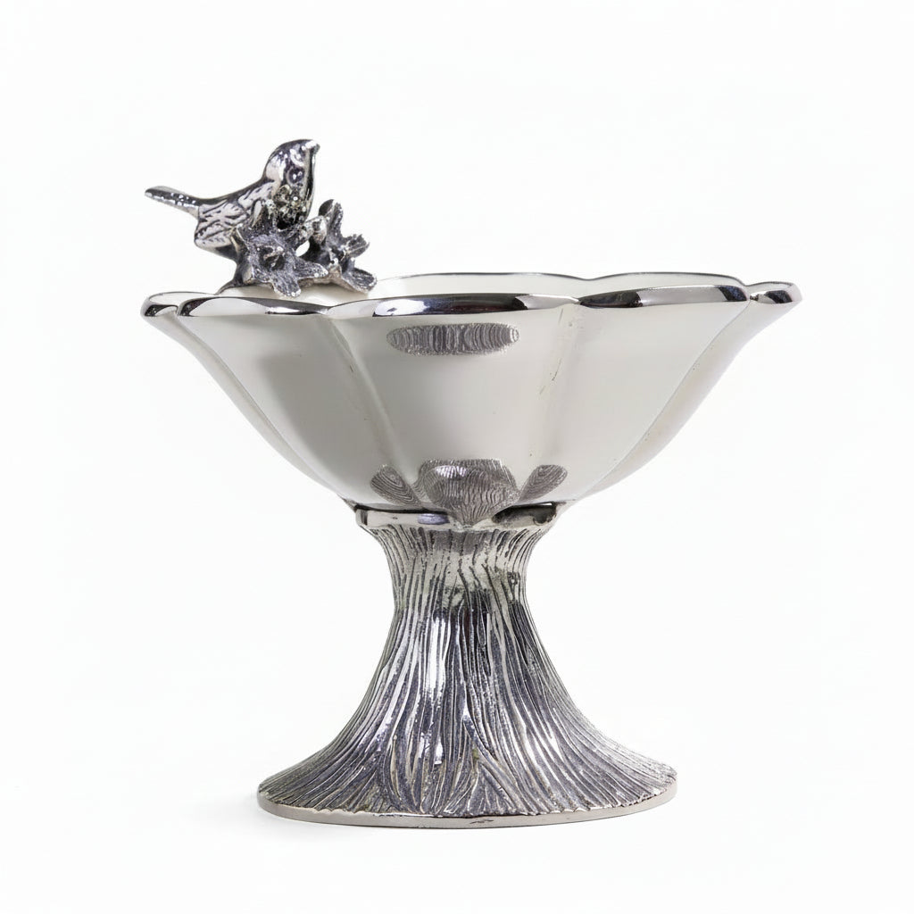 Serving bowl with base | bird collection | 440231