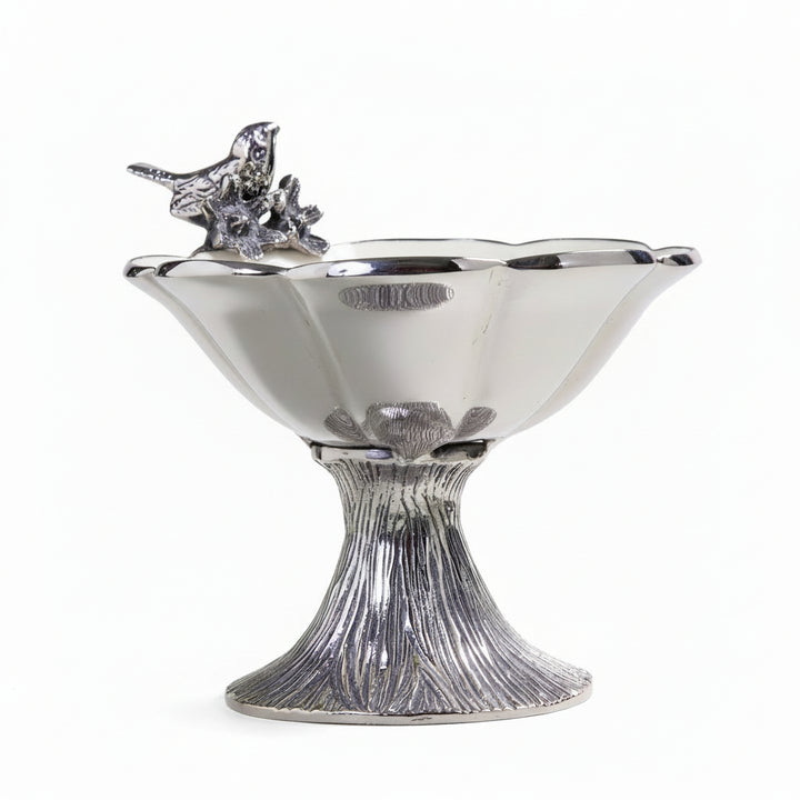Serving bowl with base | bird collection | 440231