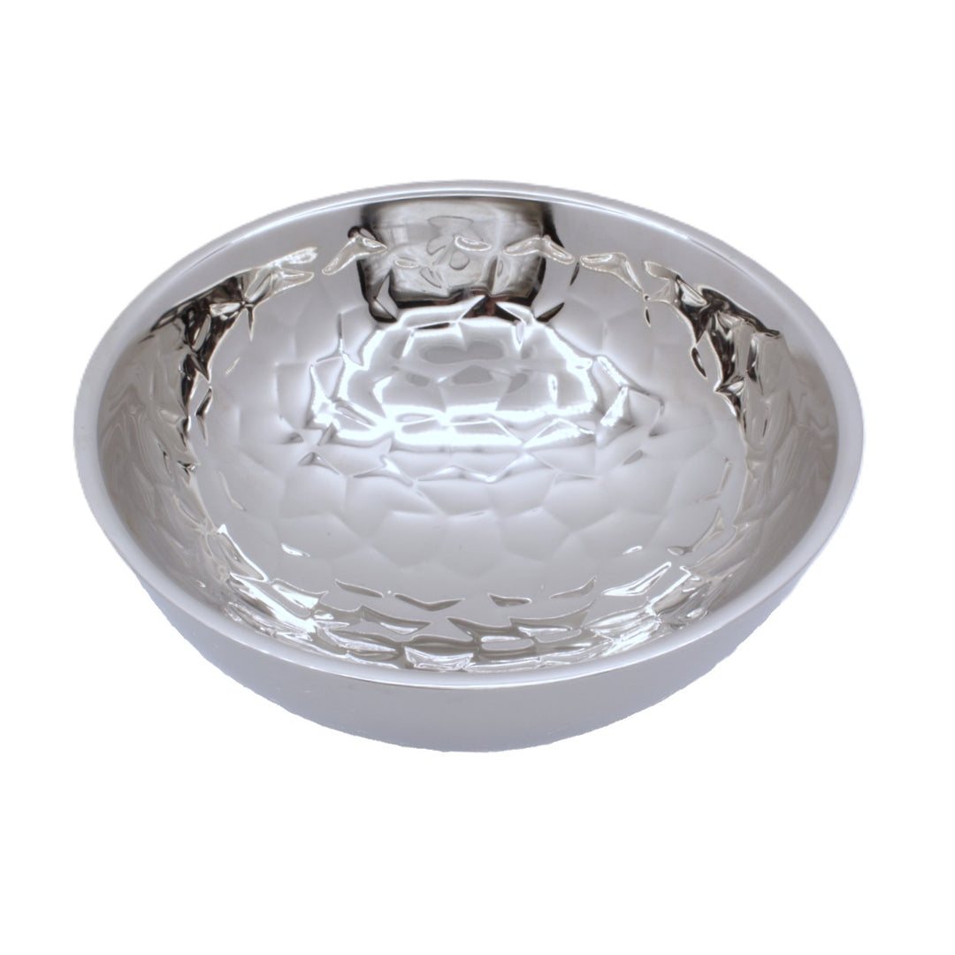 Round Bowl | Double Wall | Stainless Steel | Ice Pattern