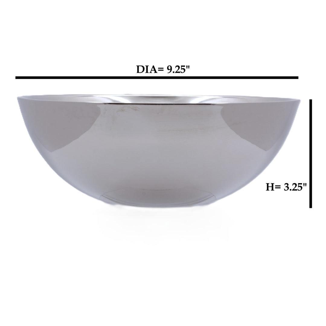 Round Bowl | Double Wall | Stainless Steel | Ice Pattern
