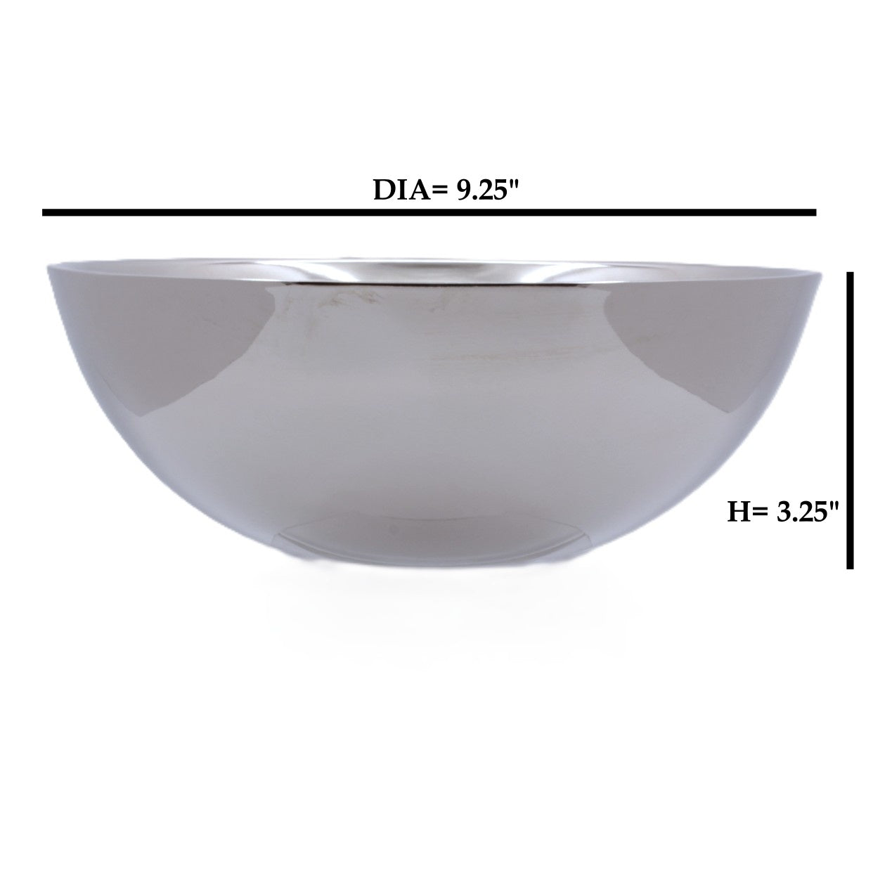 Round Bowl | Double Wall | Stainless Steel | Ice Pattern