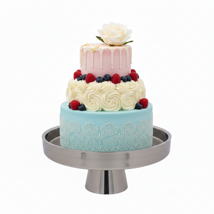 cake stand | double wall | Stainless steel