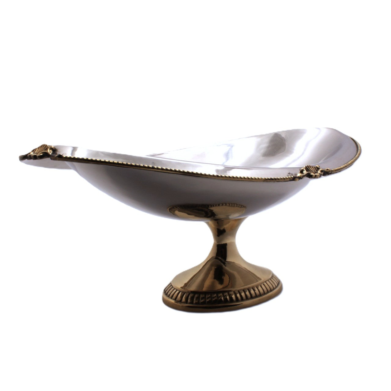 Oval Dish | Gold and silver |Stainless Steel and Brass