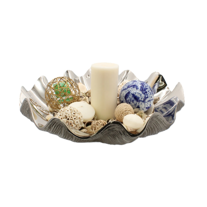 Silver wavy bowl |Aluminum | 310005