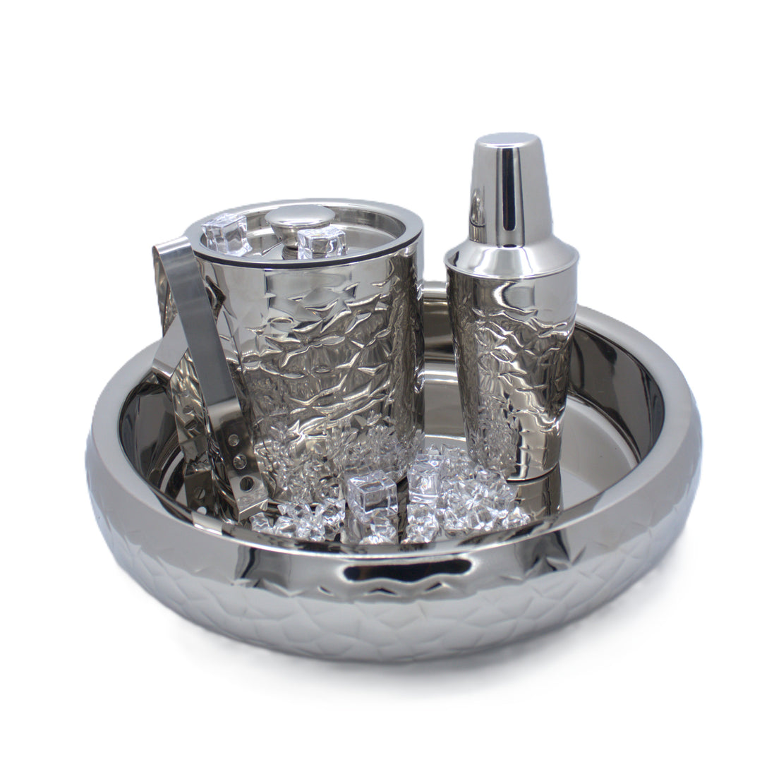 Shallow Belly Serving Bowl | Double Wall | Stainless Steel
