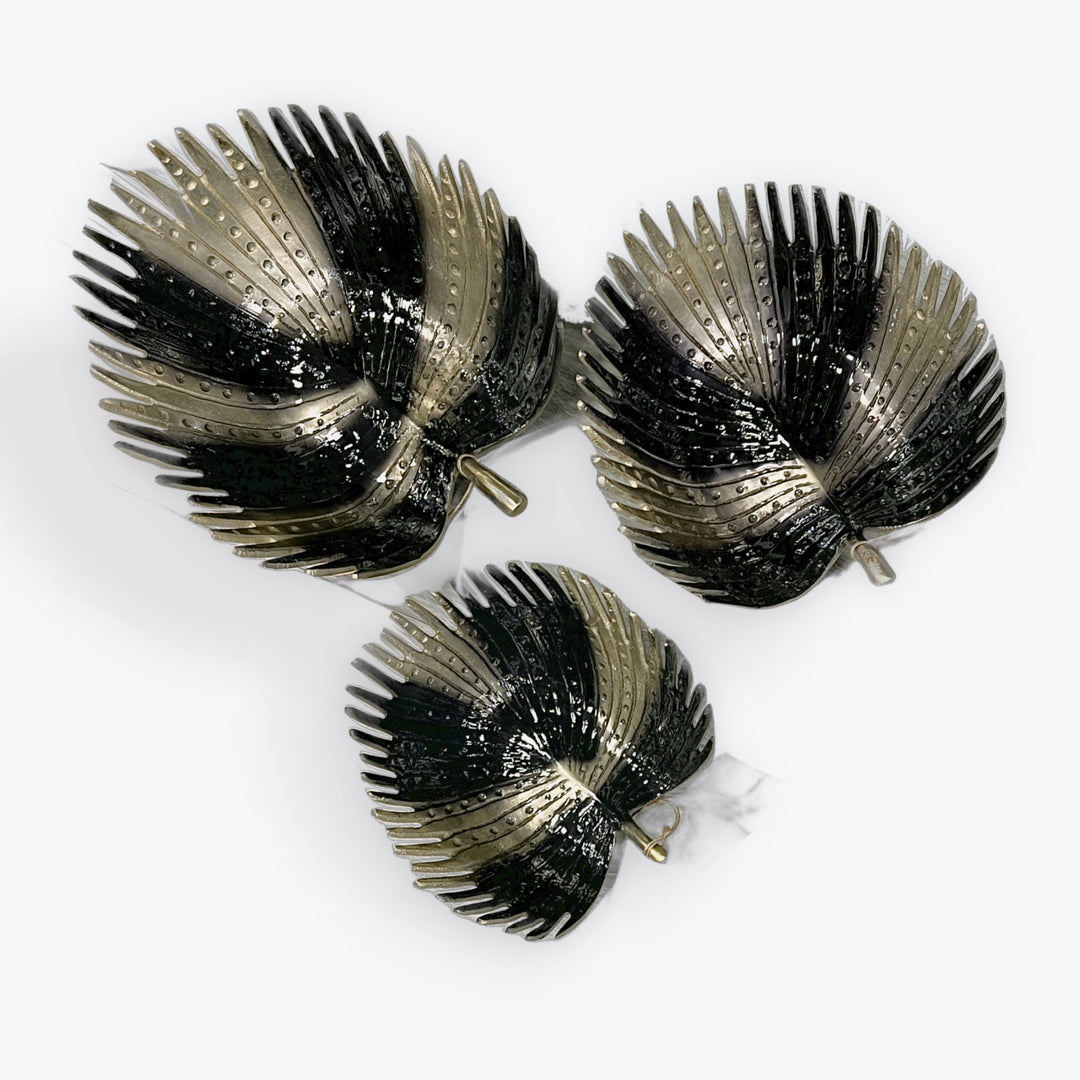 Leaf Gold Aluminum Decorative Bowl | 67423