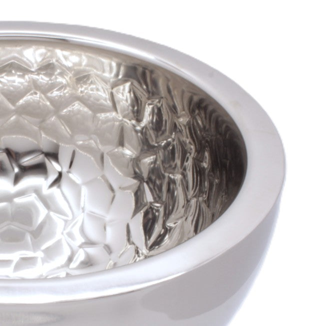 Round Bowl | Double Wall | Stainless Steel | Ice Pattern
