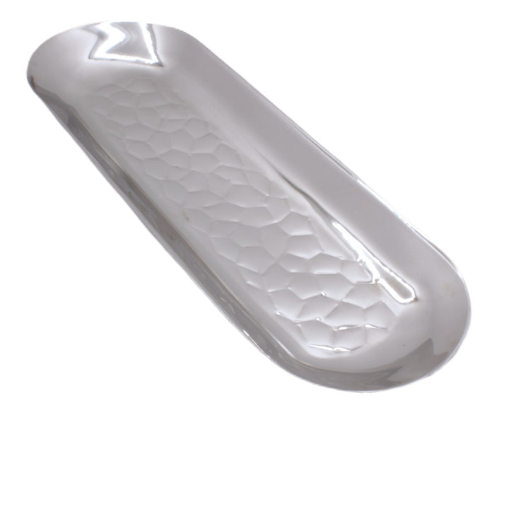 Oval Try | Double Wall | Stainless Steel | Ice Pattern