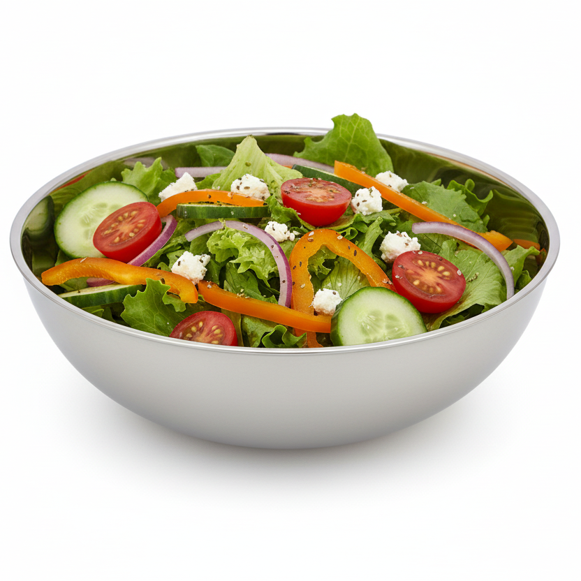 Round Bowl | Double Wall | Stainless Steel | Ice Pattern