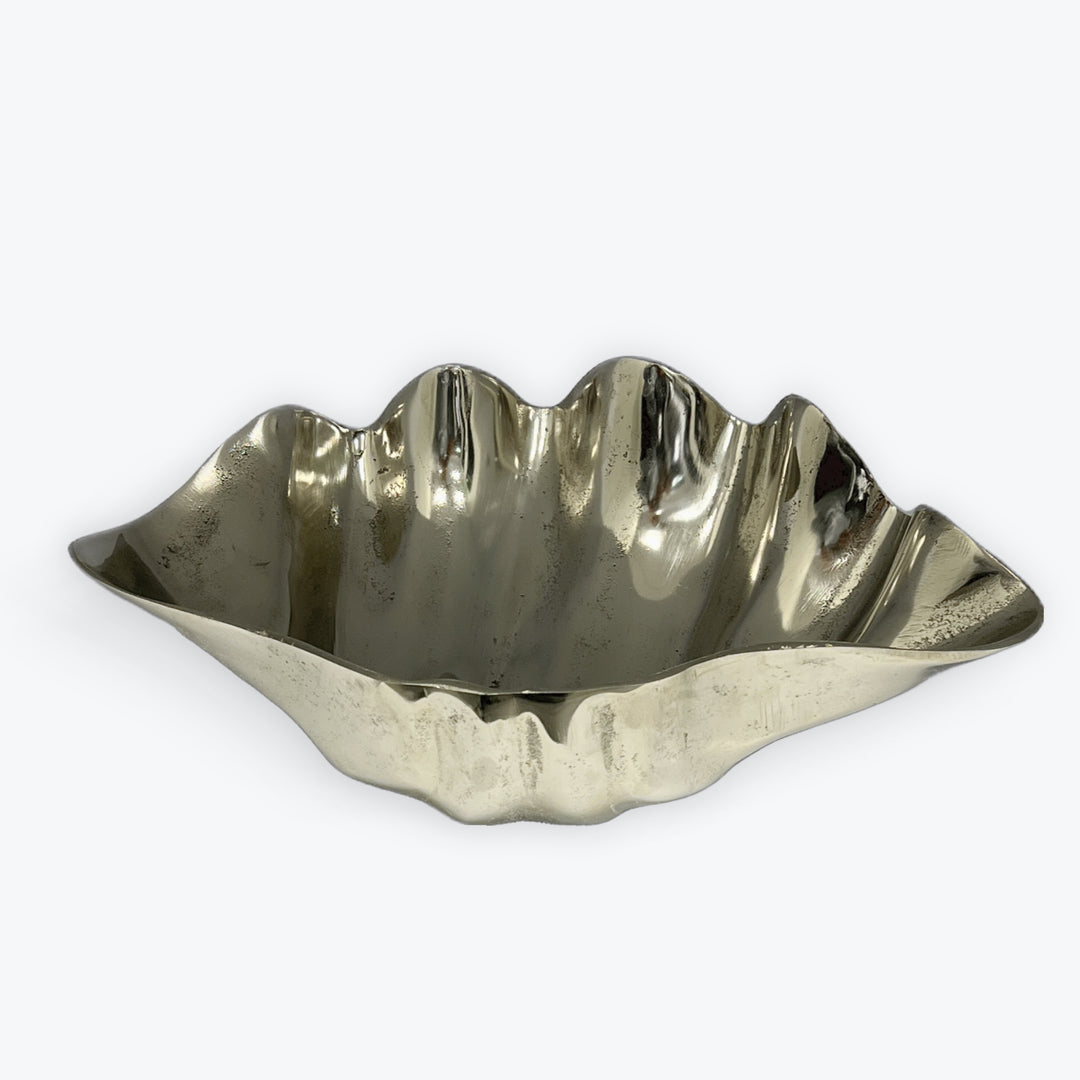Decorative Oyster Shell Bowl Silver/27741
