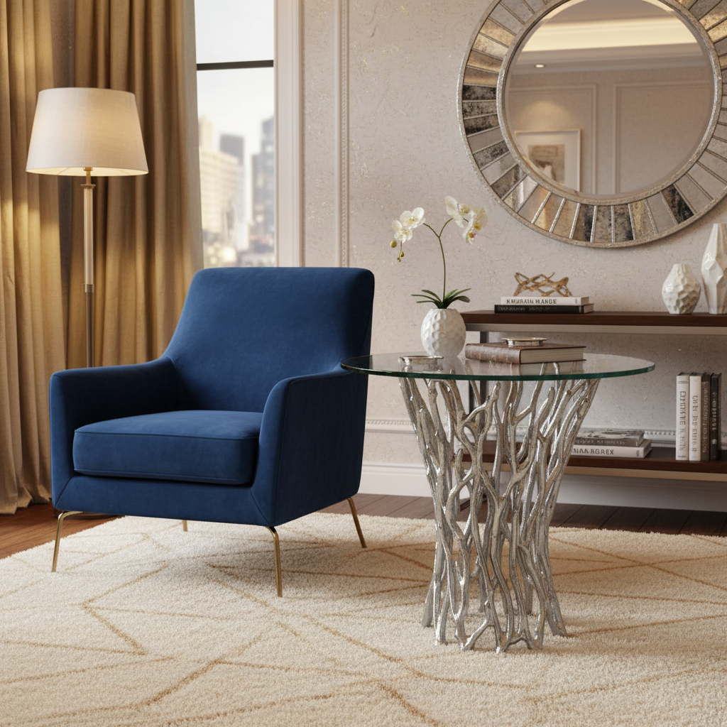 End Table | Silver color | 310029